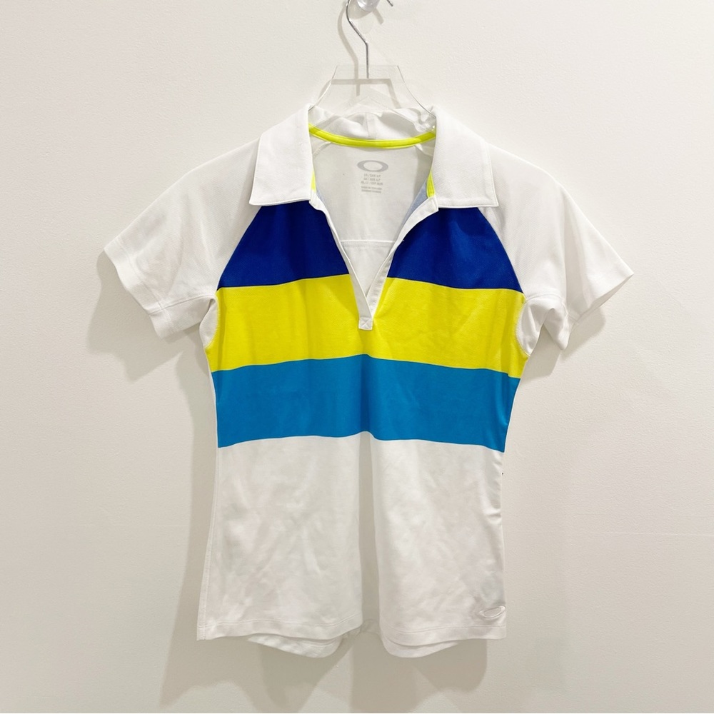 Oakley Striped Athletic Fit Polo Shirt Top